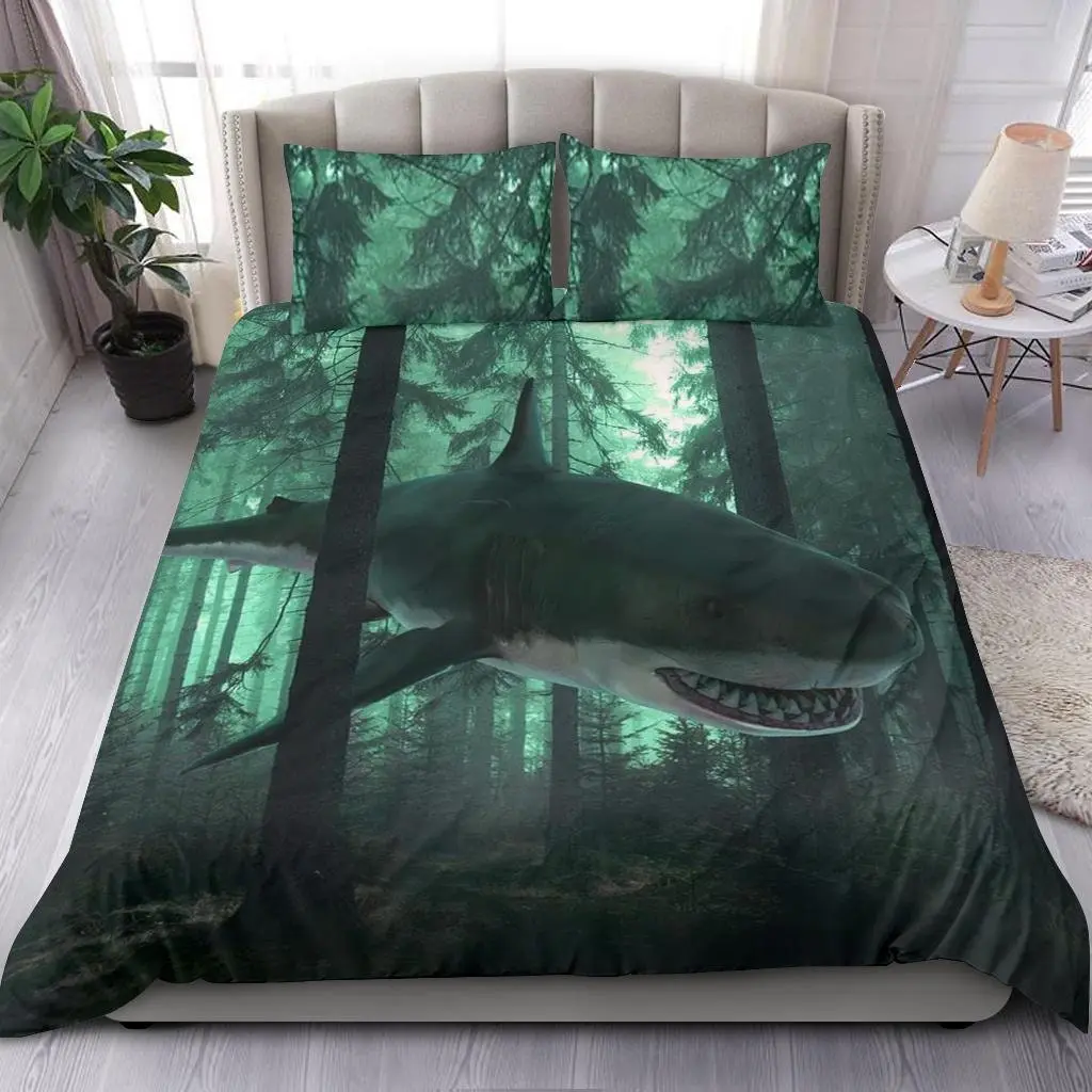 Shark Bedding Set Gift For Your Girlfriend Boyfriend Gift For Love Gift For Friend Best Valentine Present Holiday Gift