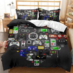 Colorful Gamepad Comforter Cover Queen Size Modern Gamers Bedding Set Gift For Your Girlfriend Boyfriend Gift For Love Gift For Friend Best Valentine Present Holiday Gift