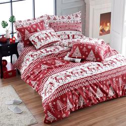 Christmas themed pine tree, deer & snowflakes Bedding Set Gift For Your Girlfriend Boyfriend Gift For Love Gift For Friend Best Valentine Present Holiday Gift