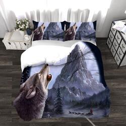 3 PCS Wolf Duvet Cover Set Twin Full Queen King Bedding Set Gift For Your Girlfriend Boyfriend Gift For Love Gift For Friend Best Valentine Present Holiday Gift