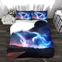 Wolf Bedding Set TwinSize Tie Dye Duvet Cover Safari Animals Bedding Set Gift For Your Girlfriend Boyfriend Gift For Love Gift For Friend Best Valentine Present Holiday Gift