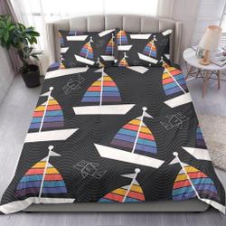 Boats Sailing Bedding Set Gift For Your Girlfriend Boyfriend Gift For Love Gift For Friend Best Valentine Present Holiday Gift