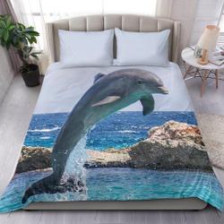 Dolphin Bedding Set Gift For Your Girlfriend Boyfriend Gift For Love Gift For Friend Best Valentine Present Holiday Gift