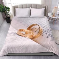 Wedding Rings Bedding Set Gift For Your Girlfriend Boyfriend Gift For Love Gift For Friend Best Valentine Present Holiday Gift