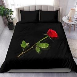 Red Rose Bedding Set Gift For Your Girlfriend Boyfriend Gift For Love Gift For Friend Best Valentine Present Holiday Gift
