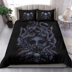 Skull Medusa Demon Goddess Bedding Set Gift For Your Girlfriend Boyfriend Gift For Love Gift For Friend Best Valentine Present Holiday Gift