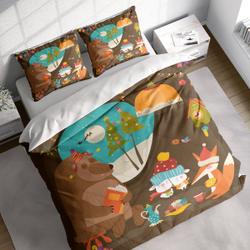 Bear Fox Rabbit Gift Christmas Bedding Set Gift For Your Girlfriend Boyfriend Gift For Love Gift For Friend Best Valentine Present Holiday Gift