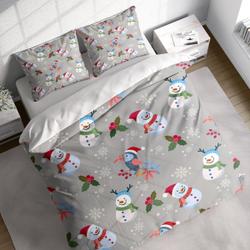 Snowman Mistletoe Christmas Bedding Set Gift For Your Girlfriend Boyfriend Gift For Love Gift For Friend Best Valentine Present Holiday Gift