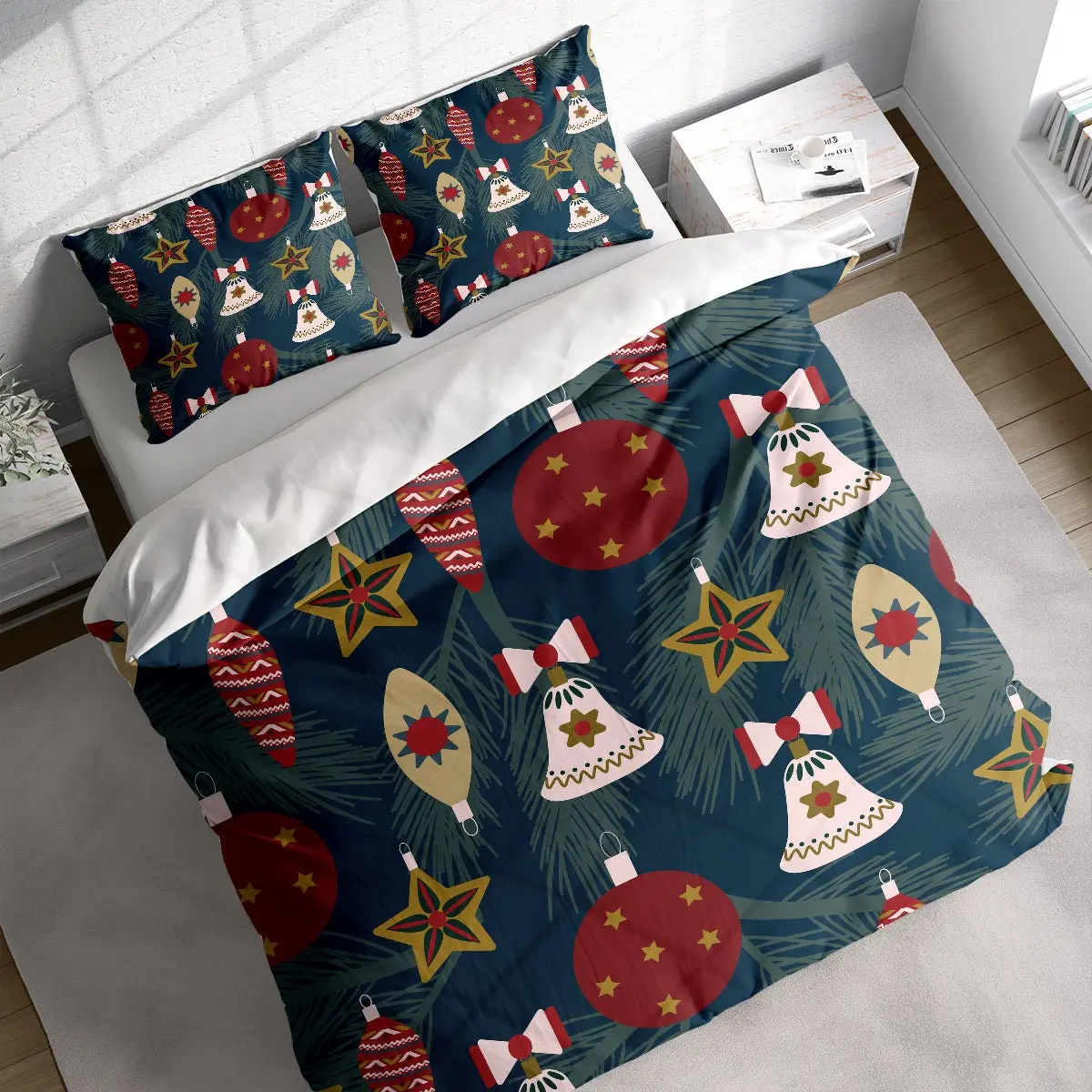 Ornaments Christmas Bedding Set Gift For Your Girlfriend Boyfriend Gift For Love Gift For Friend Best Valentine Present Holiday Gift