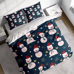 Snowman Snowflake Christmas Bedding Set Gift For Your Girlfriend Boyfriend Gift For Love Gift For Friend Best Valentine Present Holiday Gift