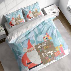Parrot Santa Gift Christmas Bedding Set Gift For Your Girlfriend Boyfriend Gift For Love Gift For Friend Best Valentine Present Holiday Gift