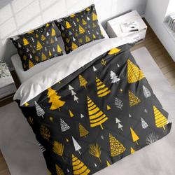 Pine Christmas Duvet Cover Set, Xmas Holiday Theme Bedding Set Gift For Your Girlfriend Boyfriend Gift For Love Gift For Friend Best Valentine Present Holiday Gift