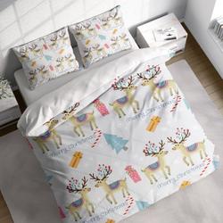Reindeer Mistletoe Christmas Bedding Set Gift For Your Girlfriend Boyfriend Gift For Love Gift For Friend Best Valentine Present Holiday Gift