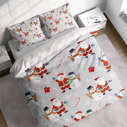 Santa Snowman Christmas Bedding Set Gift For Your Girlfriend Boyfriend Gift For Love Gift For Friend Best Valentine Present Holiday Gift