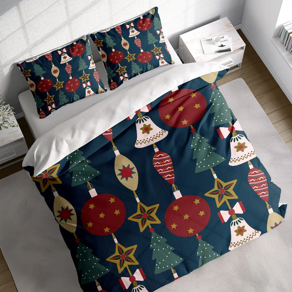 Ornaments Christmas Bedding Set Gift For Your Girlfriend Boyfriend Gift For Love Gift For Friend Best Valentine Present Holiday Gift