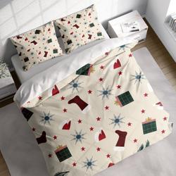Snowflake Stocking Christmas Bedding Set Gift For Your Girlfriend Boyfriend Gift For Love Gift For Friend Best Valentine Present Holiday Gift