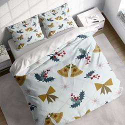 Bells Mistletoe Christmas Bedding Set Gift For Your Girlfriend Boyfriend Gift For Love Gift For Friend Best Valentine Present Holiday Gift