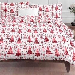 Pinetree xmas themed full twin sheet Bedding Set Gift For Your Girlfriend Boyfriend Gift For Love Gift For Friend Best Valentine Present Holiday Gift