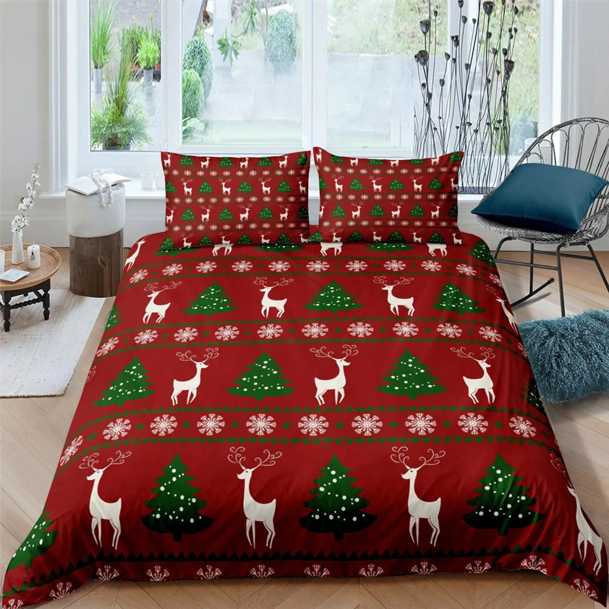 Ugly Christmas sweater inspired Bedding Set Gift For Your Girlfriend Boyfriend Gift For Love Gift For Friend Best Valentine Present Holiday Gift