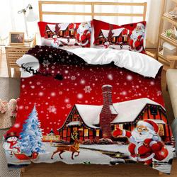 Red Christmas Bedding Set Gift For Your Girlfriend Boyfriend Gift For Love Gift For Friend Best Valentine Present Holiday Gift