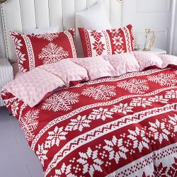 Christmas Duvet Cover Set, Snowflake Bedding Set Gift For Your Girlfriend Boyfriend Gift For Love Gift For Friend Best Valentine Present Holiday Gift