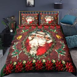 Merry Christmas 3pcs Comforter set Bedding Set Gift For Your Girlfriend Boyfriend Gift For Love Gift For Friend Best Valentine Present Holiday Gift