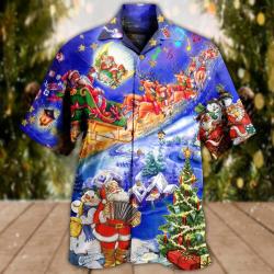 Christmas Santa Love Christmas Hawaiian Shirt Gift For Your Girlfriend Boyfriend Gift For Love Gift For Friend Best Valentine Present Holiday Gift