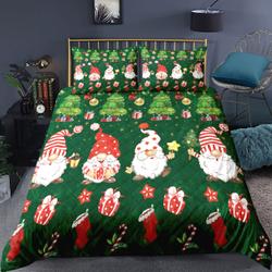 Merry Christmas 3pcs Comforter set Bedding Set Gift For Your Girlfriend Boyfriend Gift For Love Gift For Friend Best Valentine Present Holiday Gift
