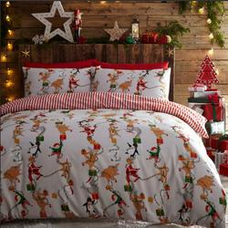 Santa's Workshop Christmas Festive Bedding Set Gift For Your Girlfriend Boyfriend Gift For Love Gift For Friend Best Valentine Present Holiday Gift