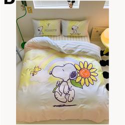 Cute Cartoon Dog Cotton Bedding Set Gift For Your Girlfriend Boyfriend Gift For Love Gift For Friend Best Valentine Present Holiday Gift