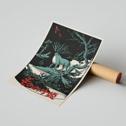Princess Mononoke Vintage Poster Meaningful Gift For Family Gift For Boyfriend Valentine Gift Birthday Gift Holiday Gift