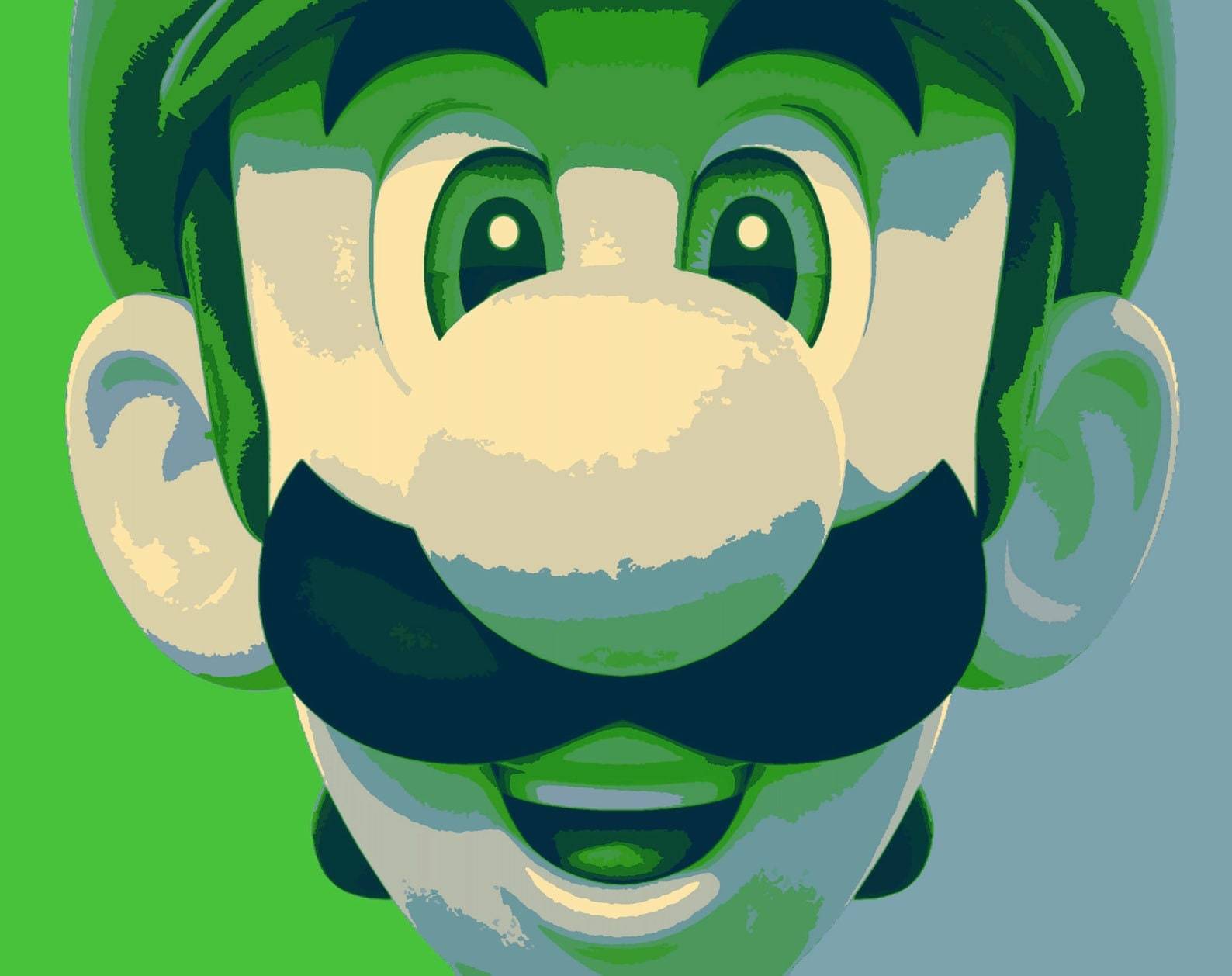 Luigi Poster Print, Super Mario Bros Wall Art Meaningful Gift For Family Gift For Boyfriend Valentine Gift Birthday Gift Holiday Gift