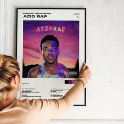 Chance The Rapper Poster, Acid Rap Album Poster Meaningful Gift For Family Gift For Boyfriend Valentine Gift Birthday Gift Holiday Gift
