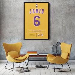 Lebron James Jersey Art Poster Meaningful Gift For Family Gift For Boyfriend Valentine Gift Birthday Gift Holiday Gift