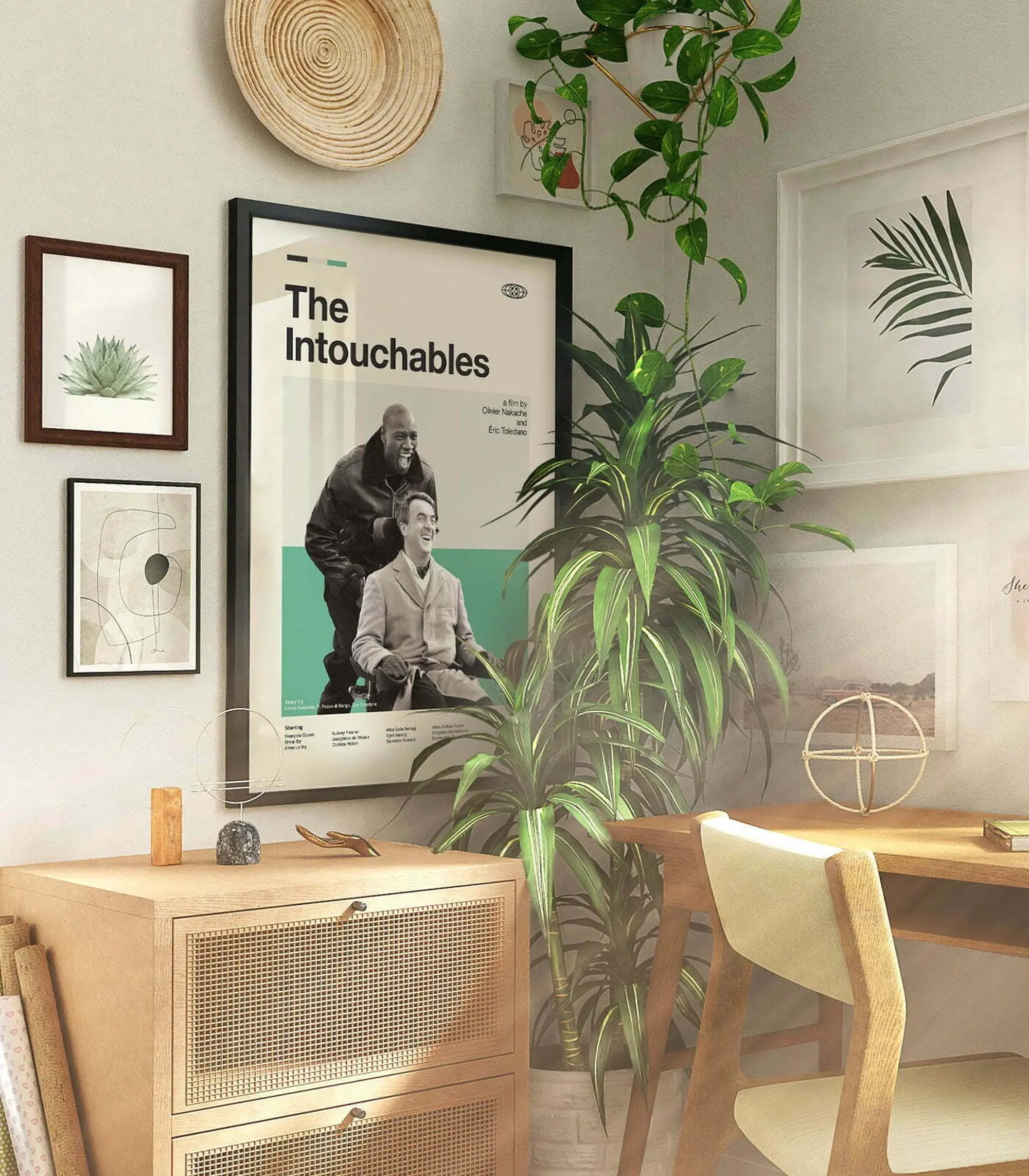 Mid Century Modern The Intouchables Posters Meaningful Gift For Family Gift For Boyfriend Valentine Gift Birthday Gift Holiday Gift
