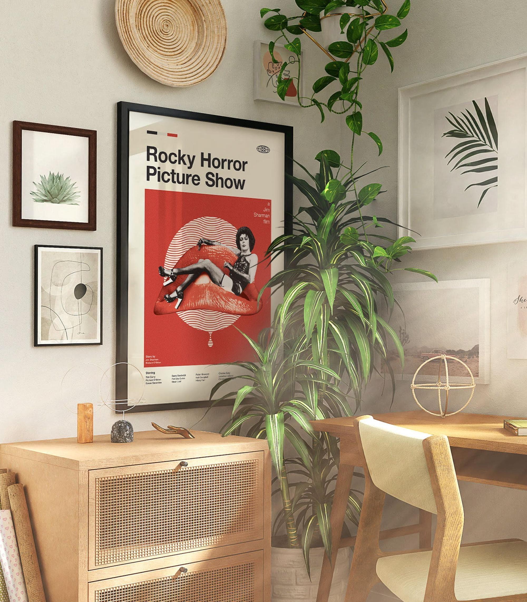 Mid Century Modern The Rocky Horror Picture Show Posters, Retro Movie Print, Modern Vintage Movie Poster Meaningful Gift For Family Gift For Boyfriend Valentine Gift Birthday Gift Holiday Gift