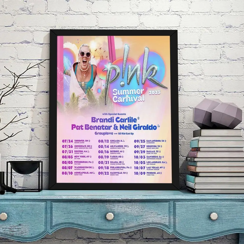 Pink summer Tour 2023, Music Tour 2023 Poster Meaningful Gift For Family Gift For Boyfriend Valentine Gift Birthday Gift Holiday Gift