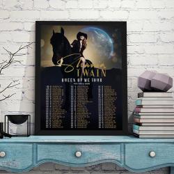 Shania Twain queen of me Tour 2023 Poster, World Tour Music 2023 Poster Meaningful Gift For Family Gift For Boyfriend Valentine Gift Birthday Gift Holiday Gift