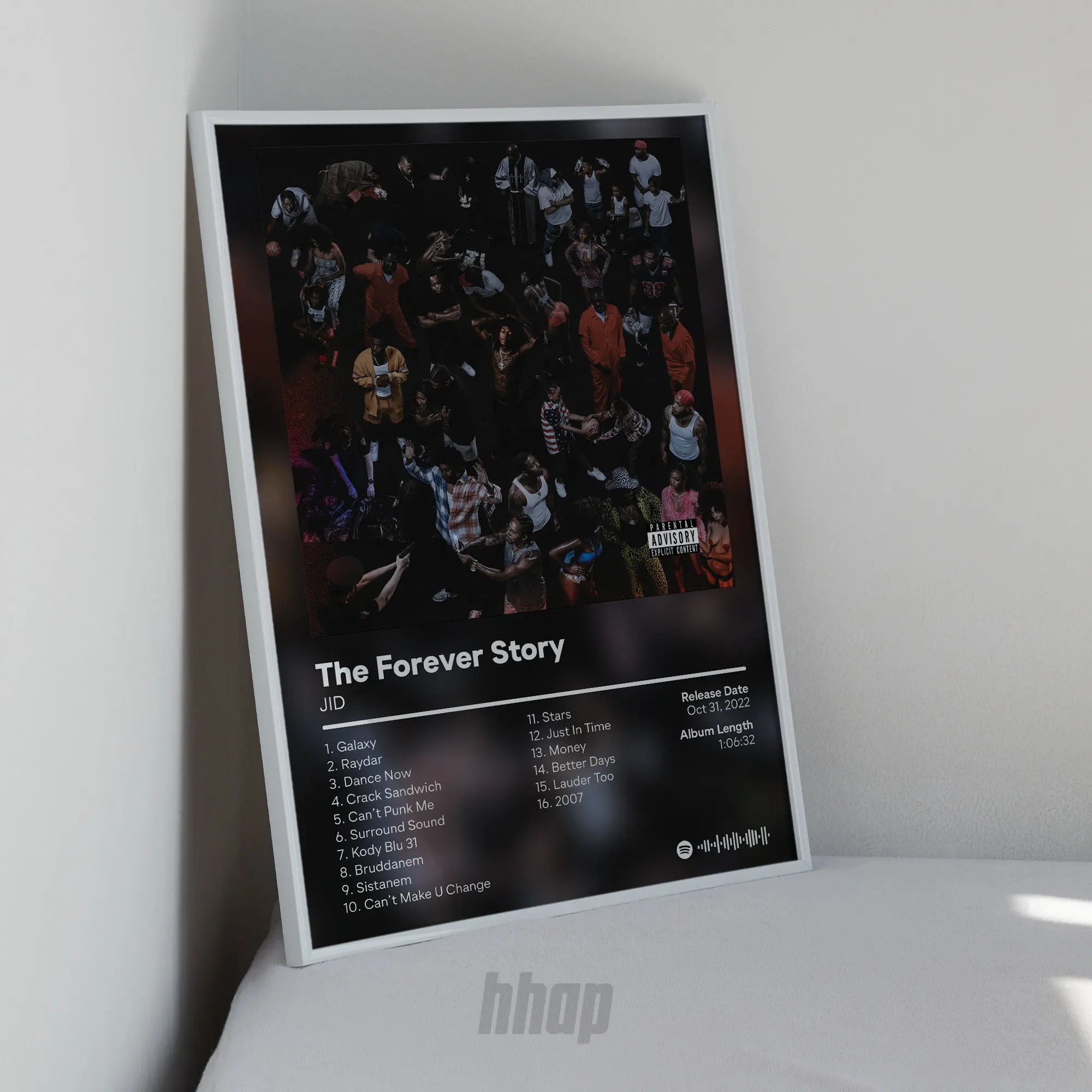 JID - The Forever Story - Album Poster Meaningful Gift For Family Gift For Boyfriend Valentine Gift Birthday Gift Holiday Gift