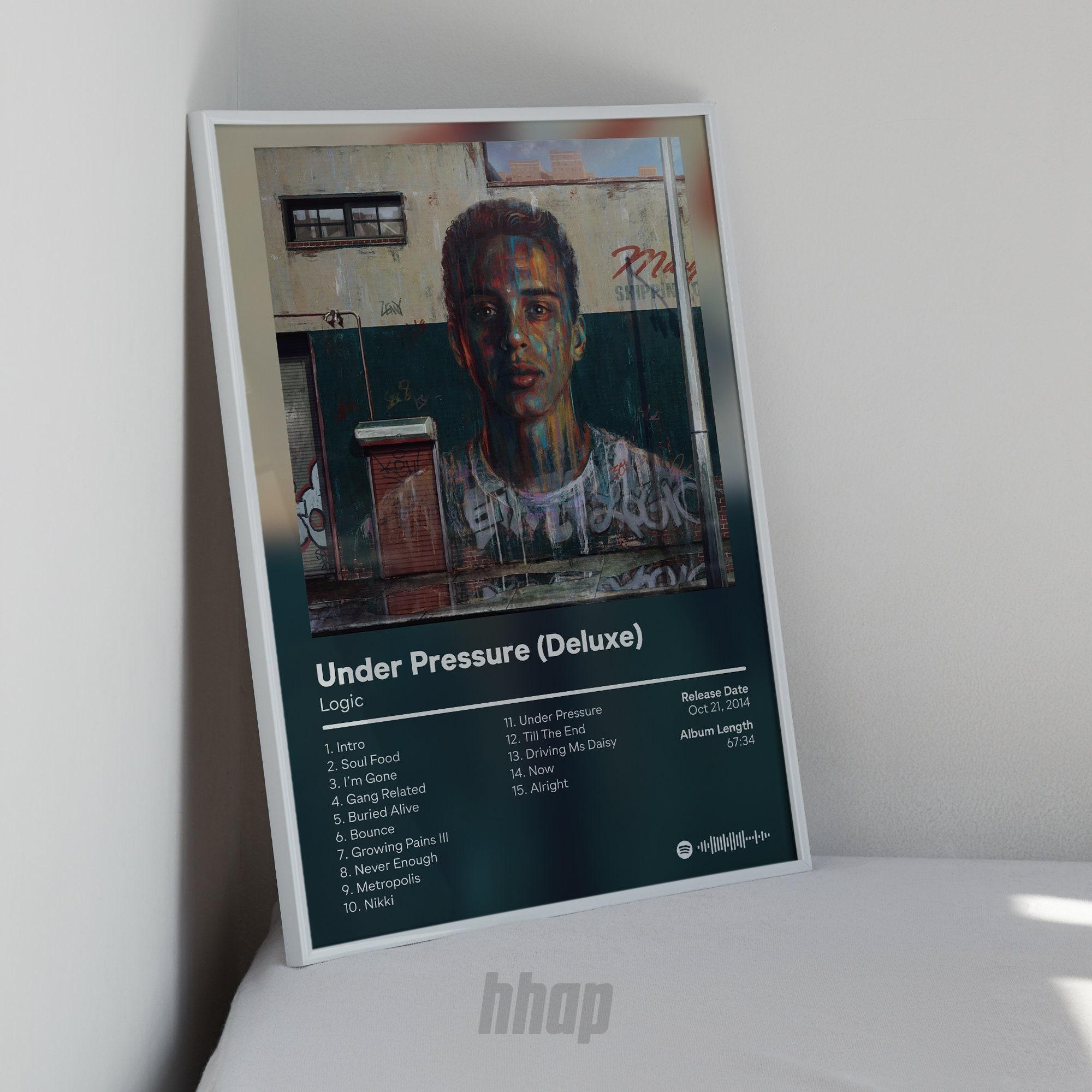 Logic - Under Pressure Deluxe - Hip Hop Album Poster Meaningful Gift For Family Gift For Boyfriend Valentine Gift Birthday Gift Holiday Gift