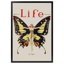 Life Magazine Flapper Print - Butterfly Lady - Poster  - Bohemian Meaningful Gift For Family Gift For Boyfriend Valentine Gift Birthday Gift Holiday Gift