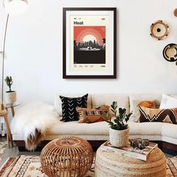 Mid Century Modern Heat Posters, Retro Movie Print, Modern Vintage Movie Poster Meaningful Gift For Family Gift For Boyfriend Valentine Gift Birthday Gift Holiday Gift