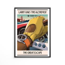 Larry June, The Alchemist - The Great Escape Album Poster / Album Cover Poster Meaningful Gift For Family Gift For Boyfriend Valentine Gift Birthday Gift Holiday Gift