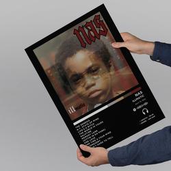 Nas - Illmatic Album Poster Meaningful Gift For Family Gift For Boyfriend Valentine Gift Birthday Gift Holiday Gift