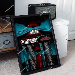 3 Doors Down 2023 Tour Poster Meaningful Gift For Family Gift For Boyfriend Valentine Gift Birthday Gift Holiday Gift