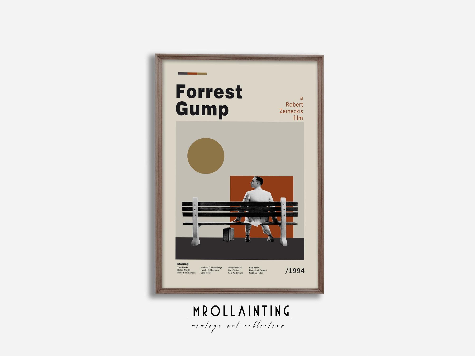 Forrest Gump Poster - Retro Movie Poster Meaningful Gift For Family Gift For Boyfriend Valentine Gift Birthday Gift Holiday Gift
