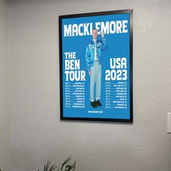 Macklemore The Ben Tour 2023 Poster Meaningful Gift For Family Gift For Boyfriend Valentine Gift Birthday Gift Holiday Gift