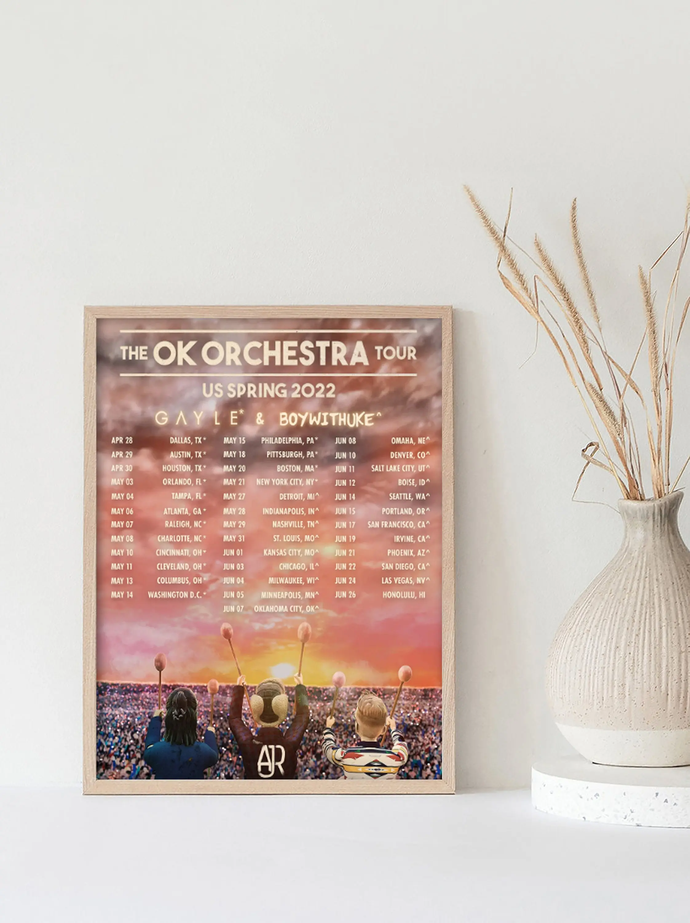 Ajr The OK Orchestra 2022 Tour Us Spring Print - Pop Music Concert Poster Meaningful Gift For Family Gift For Boyfriend Valentine Gift Birthday Gift Holiday Gift