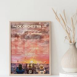 Ajr The OK Orchestra 2022 Tour Us Spring Print - Pop Music Concert Poster Meaningful Gift For Family Gift For Boyfriend Valentine Gift Birthday Gift Holiday Gift