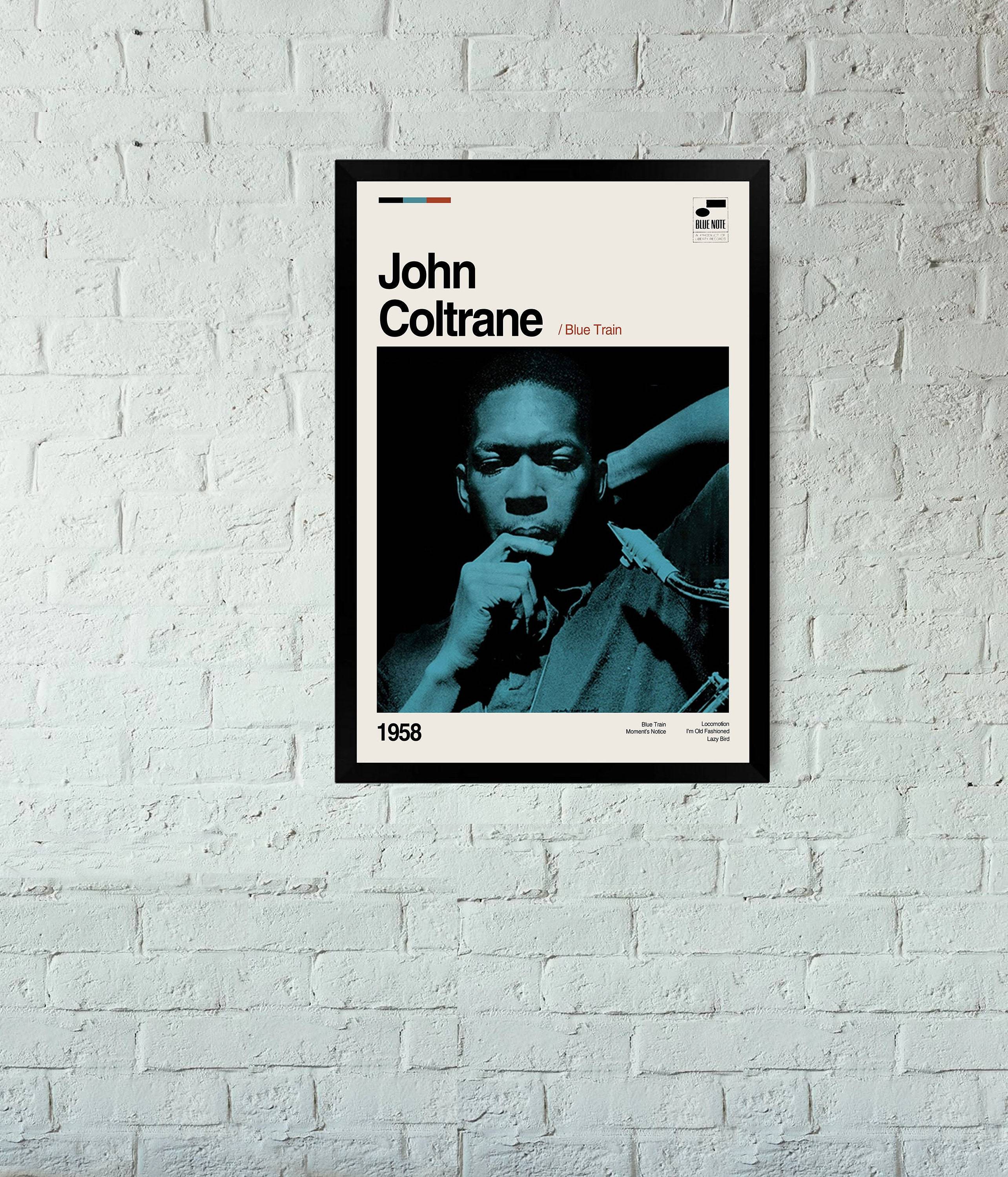 JOHN COLTRANE - Blue Train - Music Album Poster - Music Poster - Minimalist Art - Vintage Poster - Print Art Poster - Wall Art - Wall Decor